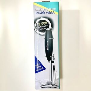 NEW 2-in-1 Milk Frother and Egg Beater w/ Stand